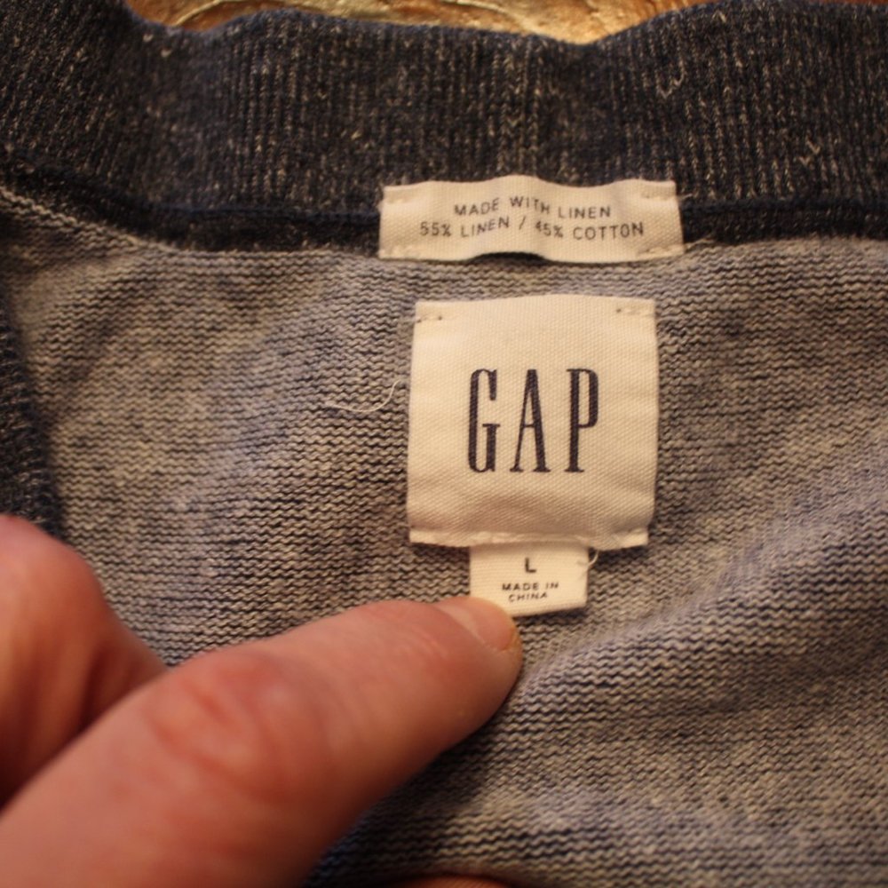 Gap Heather Blue Five Button Two Pocket Men's Car… - image 4